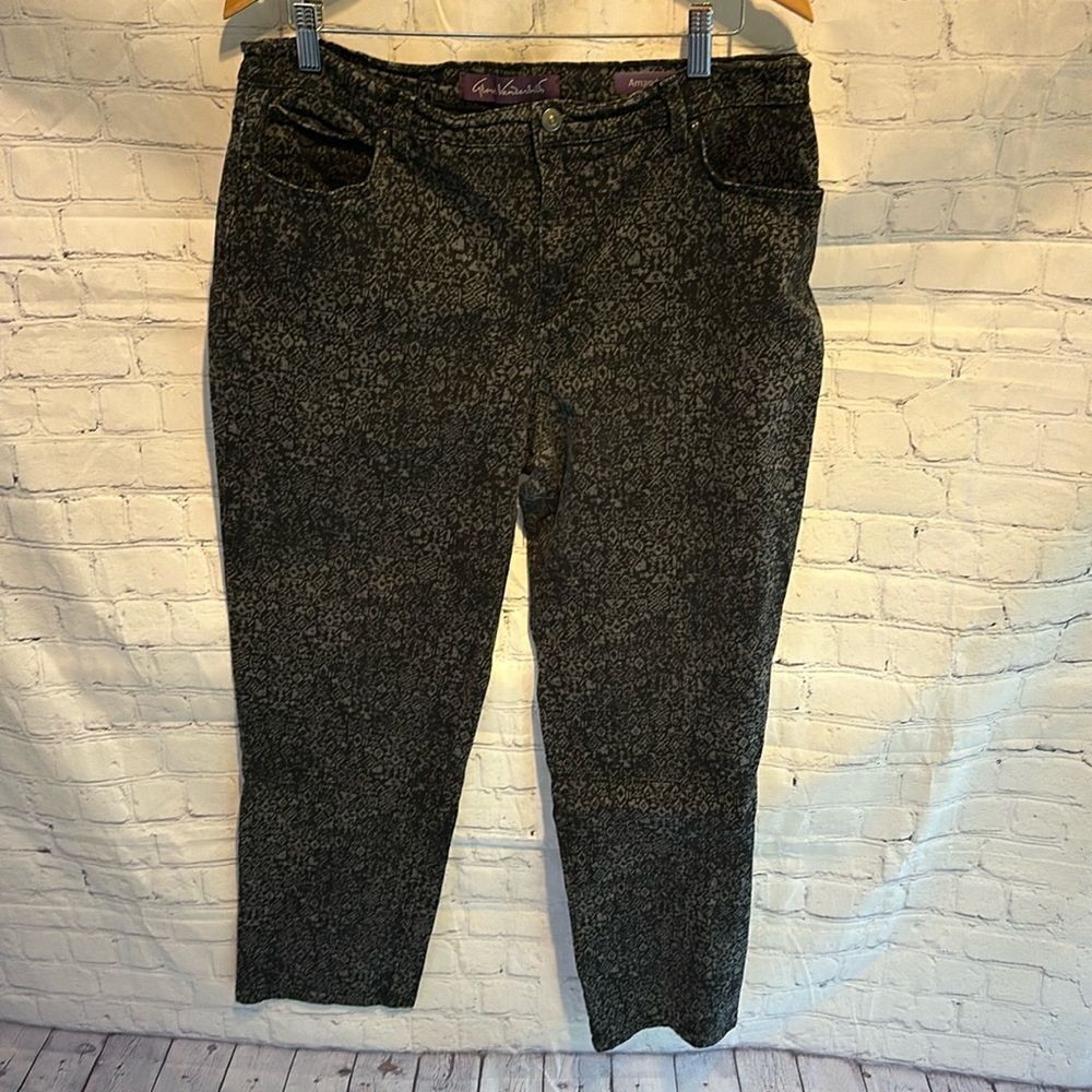 ☀️PETITE Gloria Vanderbilt Amanda Jeans Women’s Size 16 Short Black Denim